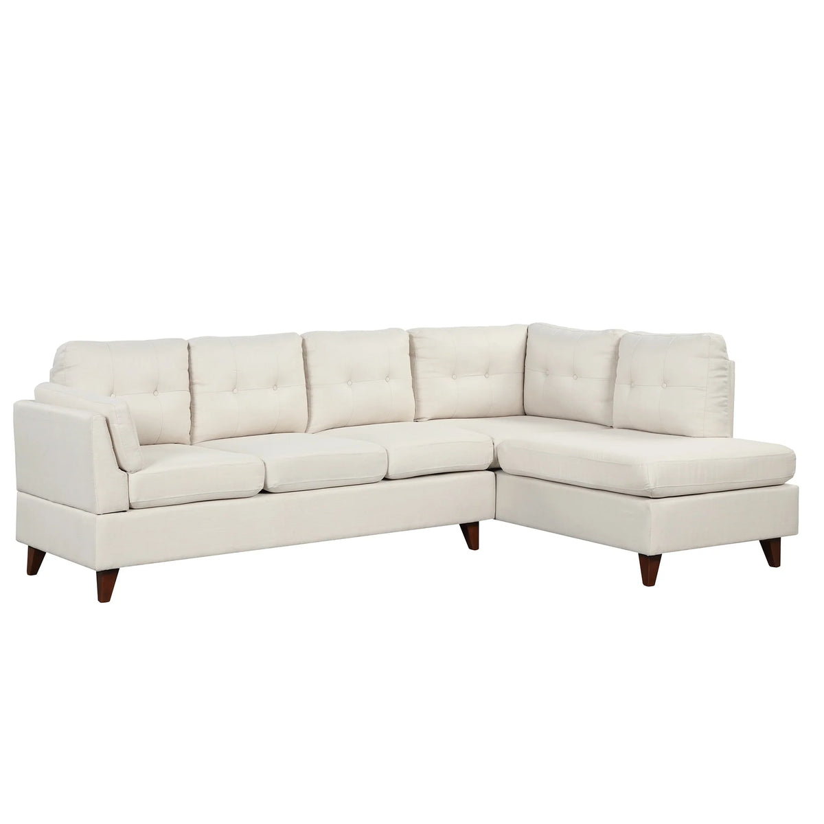 L-Shape Sectional Sofa with Chaise Lounge Gray X246