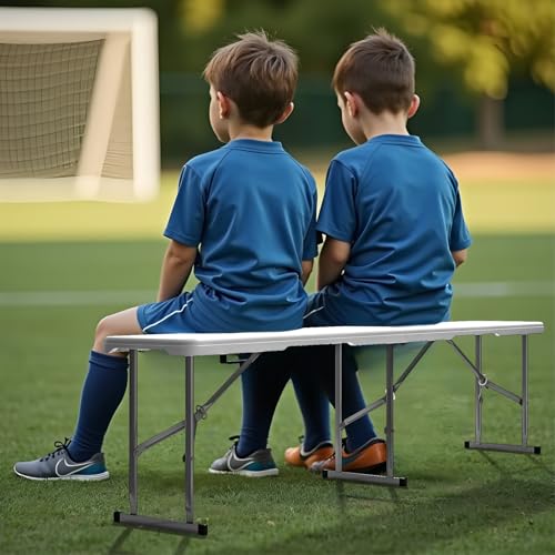 White 6ft Plastic Folding Bench 2 Pack A4275