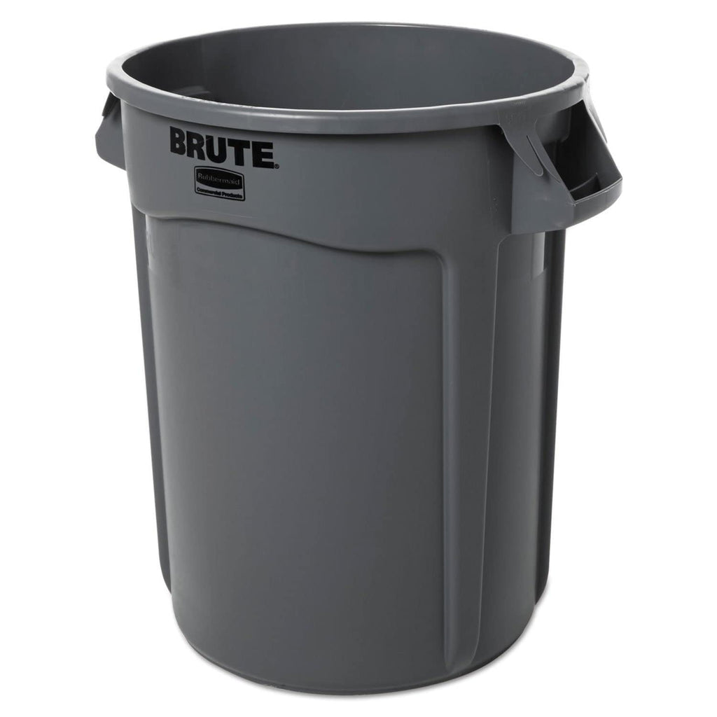 Gray 32 gal Plastic Round Container R22151