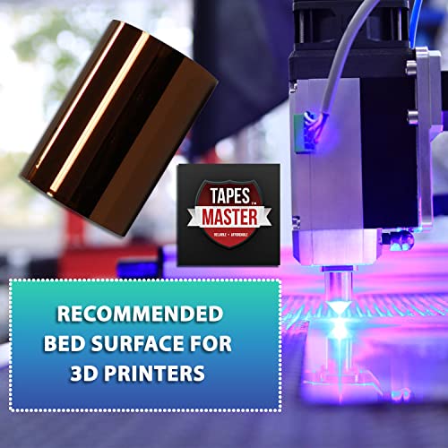 Polyimide High Temperature Heat Resistant Electrical Insulation Tape with Silicone Adhesive 3” Core N897328