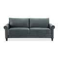 Charcoal Microfiber 3-Seater Tuxedo Sofa A77971