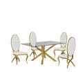 5pc Glass Dining Set X6076