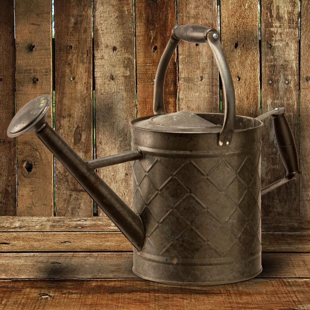Antique Black Metal Watering Can T74987