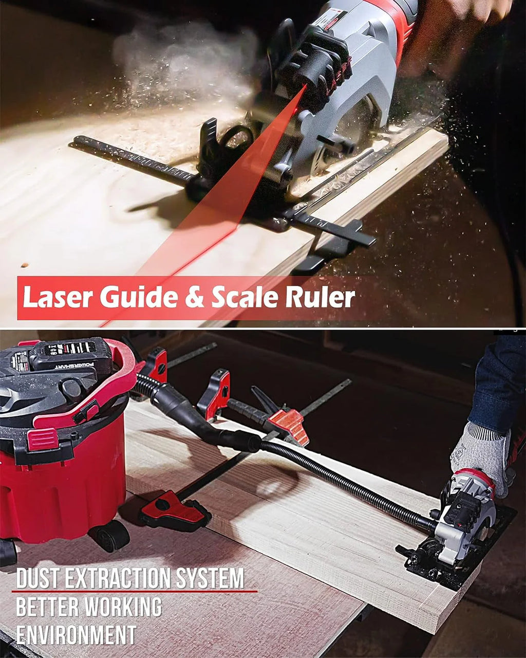 4 Amp 4-1/2 inch Mini Circular Saw with Laser Guide Z646