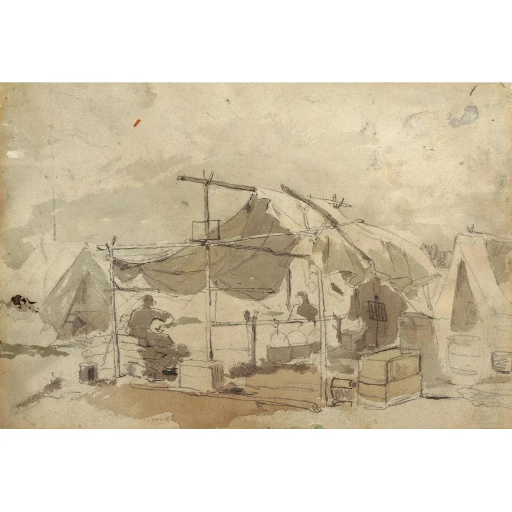 Army Cook's Tent (1861) Framed Art Print P60118