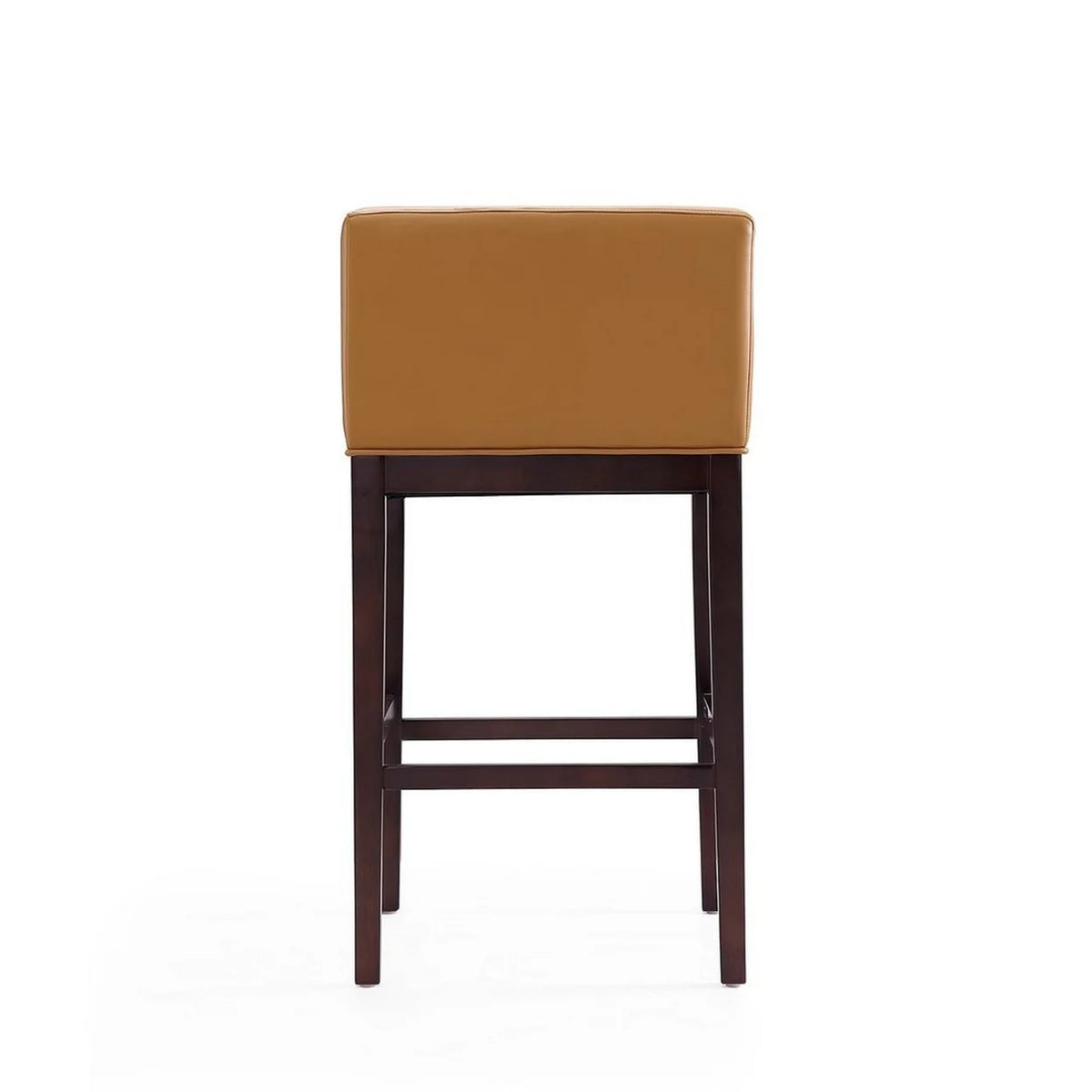 Camel and Dark Walnut Beech Wood Barstool (Set of 2) W270970
