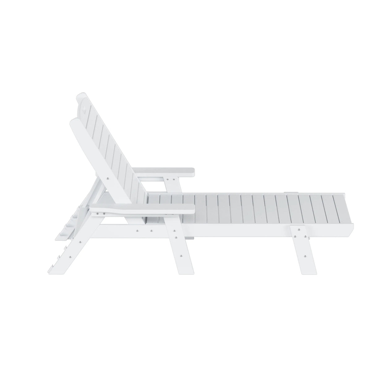 White Outdoor Lounge Chairs Set of 2 S897329
