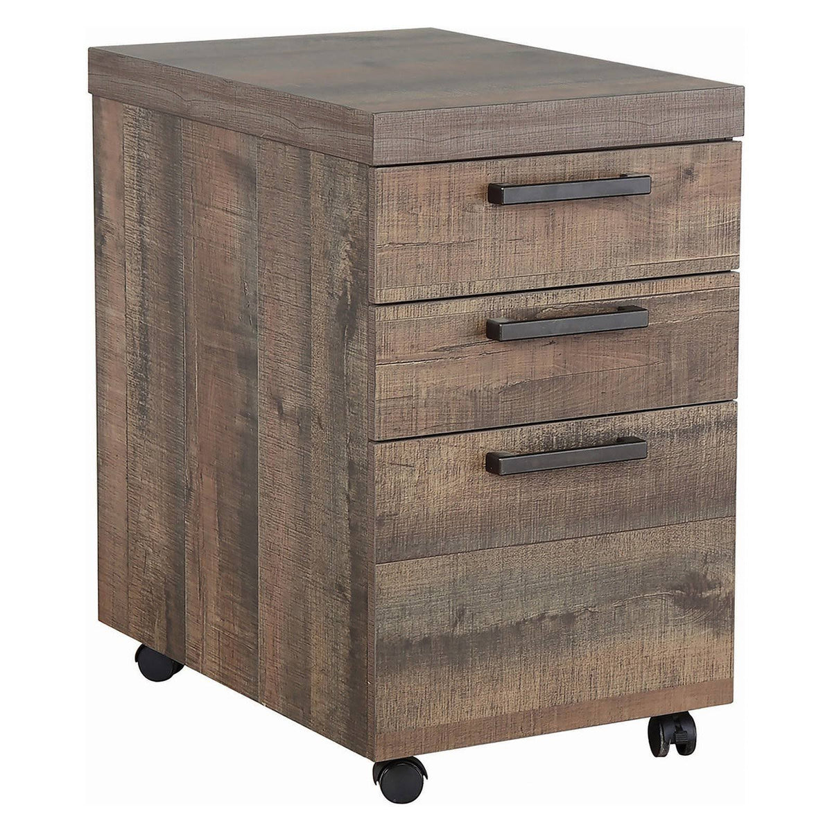 Weathered Oak Mobile File Cabinet C791877