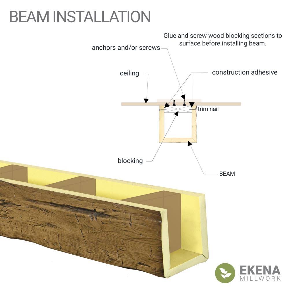 Natural Faux Wood Ceiling Beam Q4488