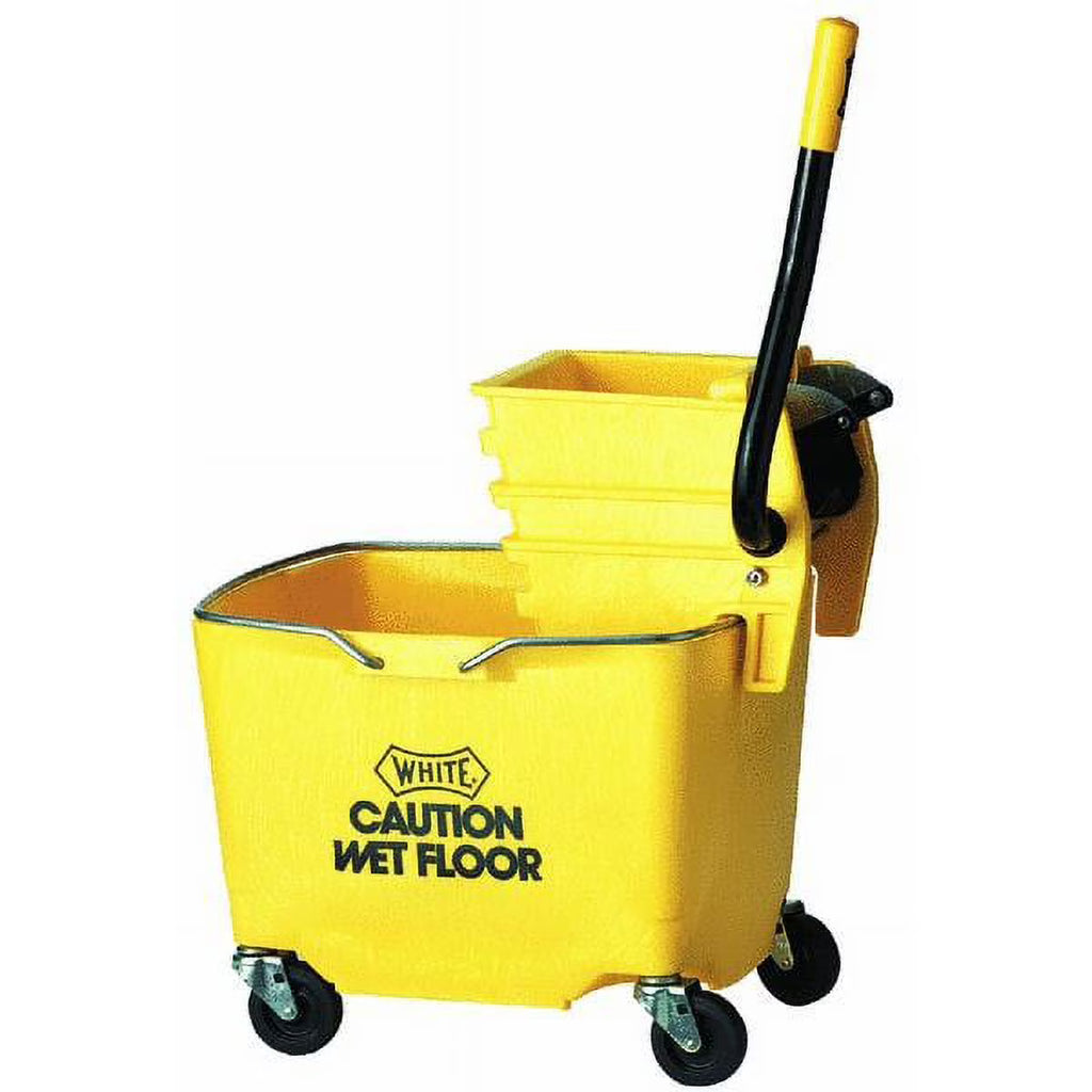 White Mop Bucket & Wringer Combo R516013