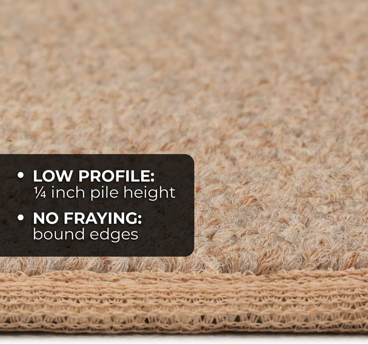 Skid-Resistant Carpet Runner Pebble Beige 14 Feet X 27 Inches V861