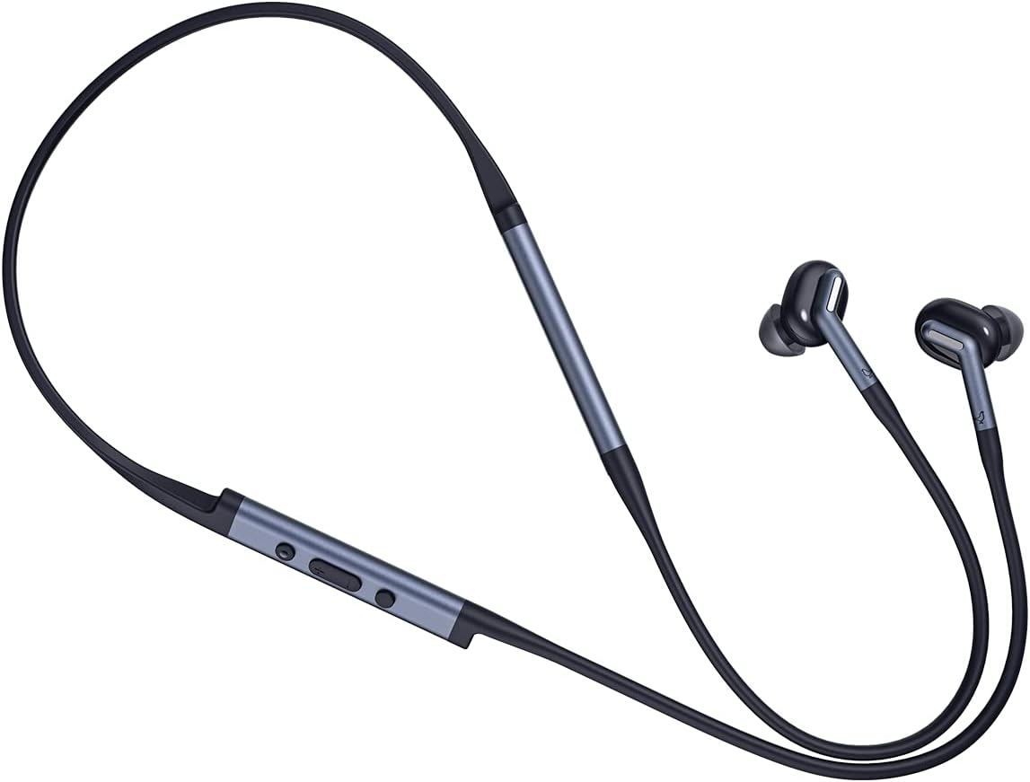 Wireless Neckband Sport Headphones with Active Noise Cancelling, Bluetooth 5.2, IP54 Sweat Resistant K943693