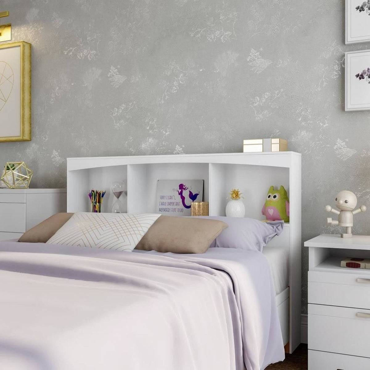White Headboard A651