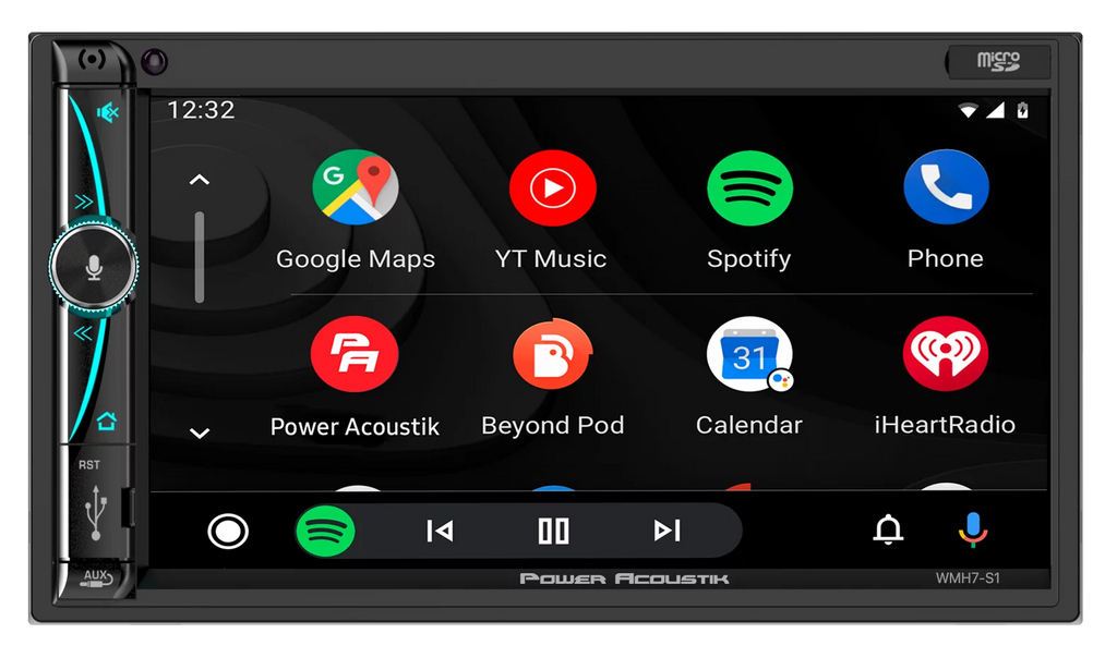 7" Mechless HD LCD Car Stereo Bundle with Bluetooth and 6.5" Speakers X208