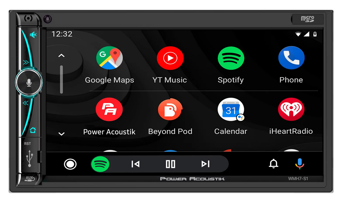 7" Mechless HD LCD Car Stereo Bundle with Bluetooth and 6.5" Speakers X208
