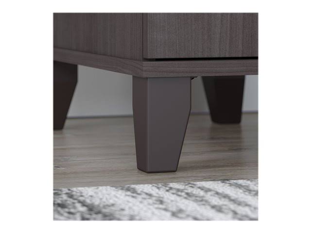72W Storm Gray Sit to Stand L Shaped Desk V273317