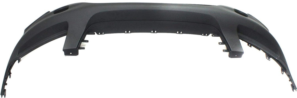 Textured Dark Gray Front Bumper Cover with Signal Light Hole W35151