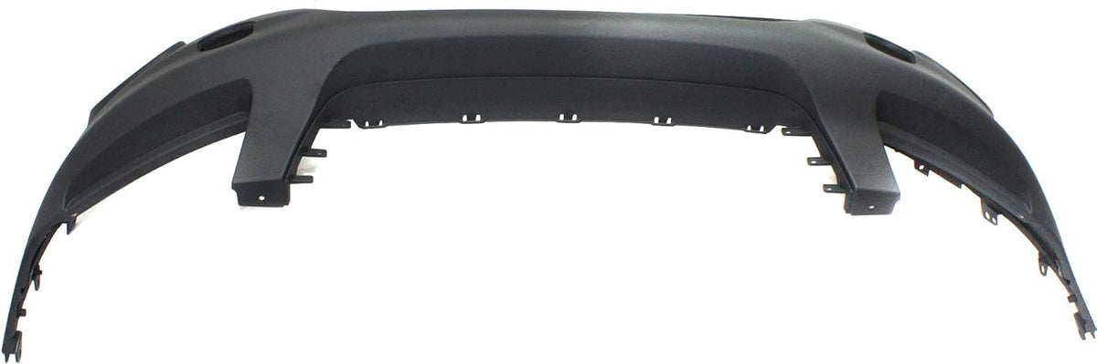 Textured Dark Gray Front Bumper Cover with Signal Light Hole W35151