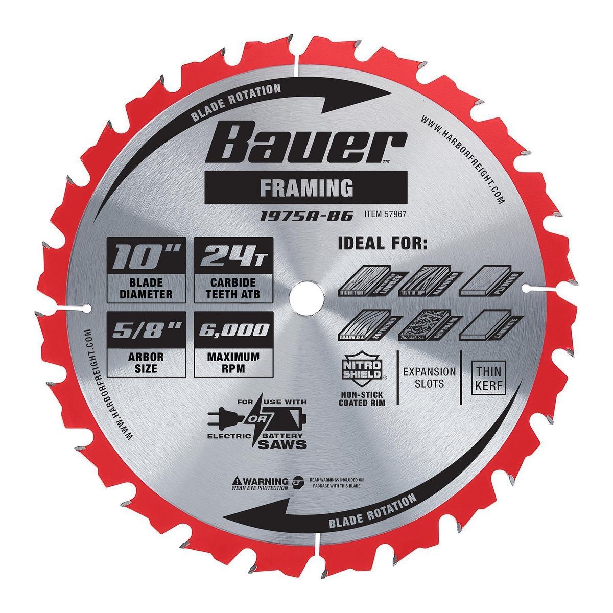 10 in. 24T Framing Circular Saw Blade O8525