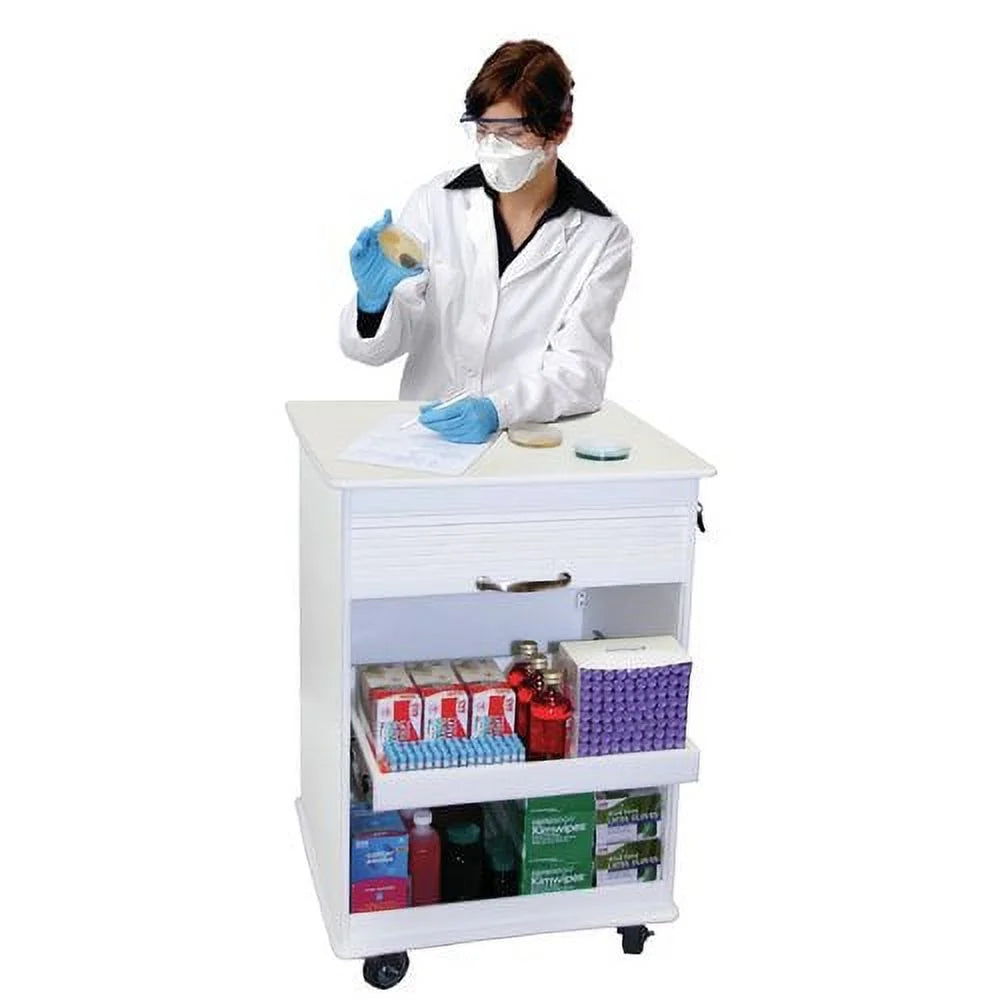 Black & Silver Polyethylene Lab Cart Y54654
