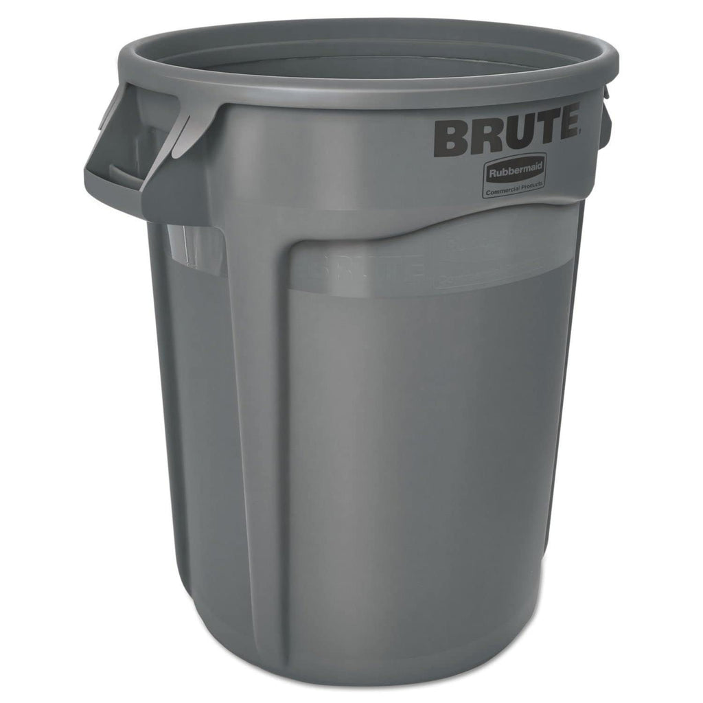Gray 32 gal Plastic Round Container R22151
