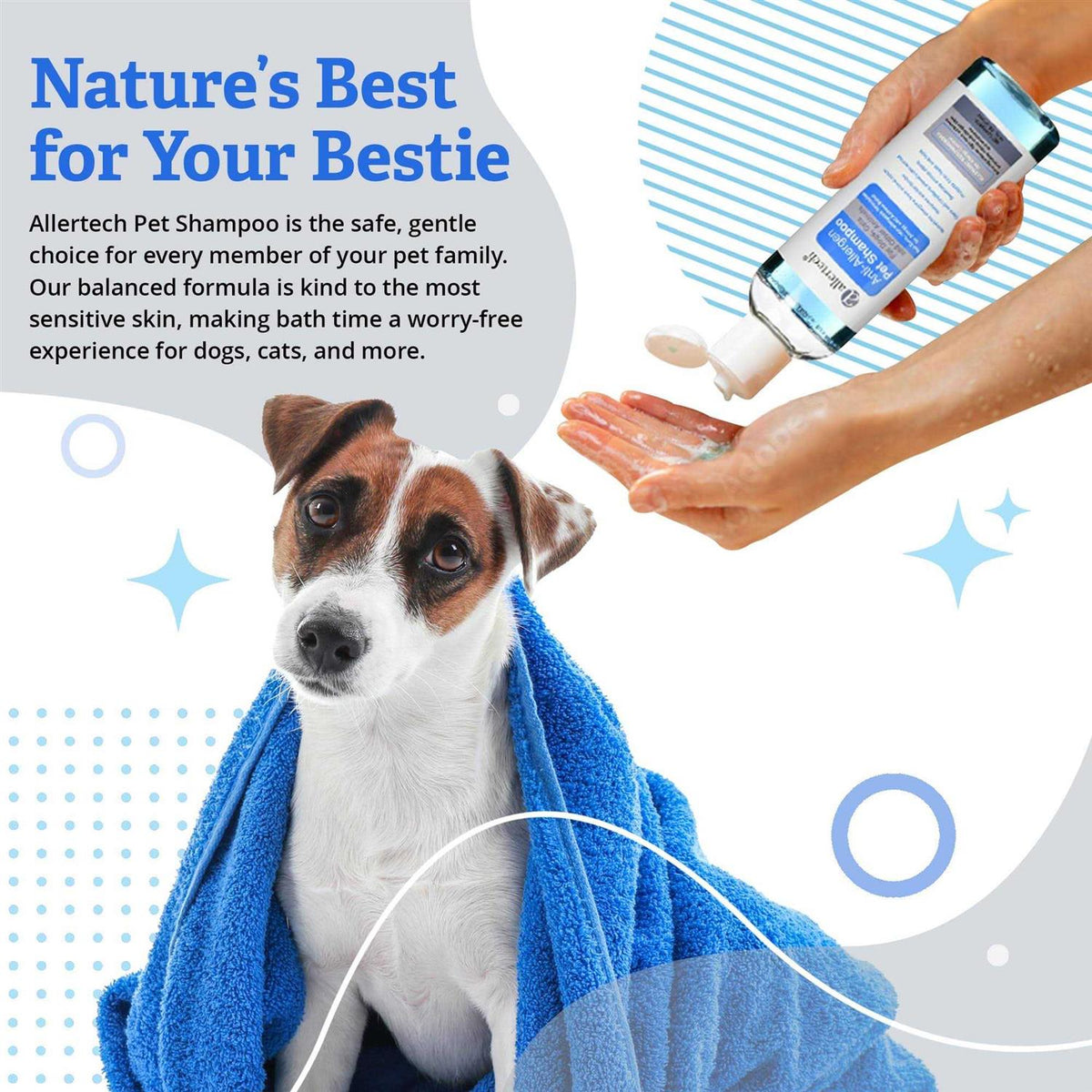 Anti-Allergen Pet Shampoo 16-oz Bottle S514