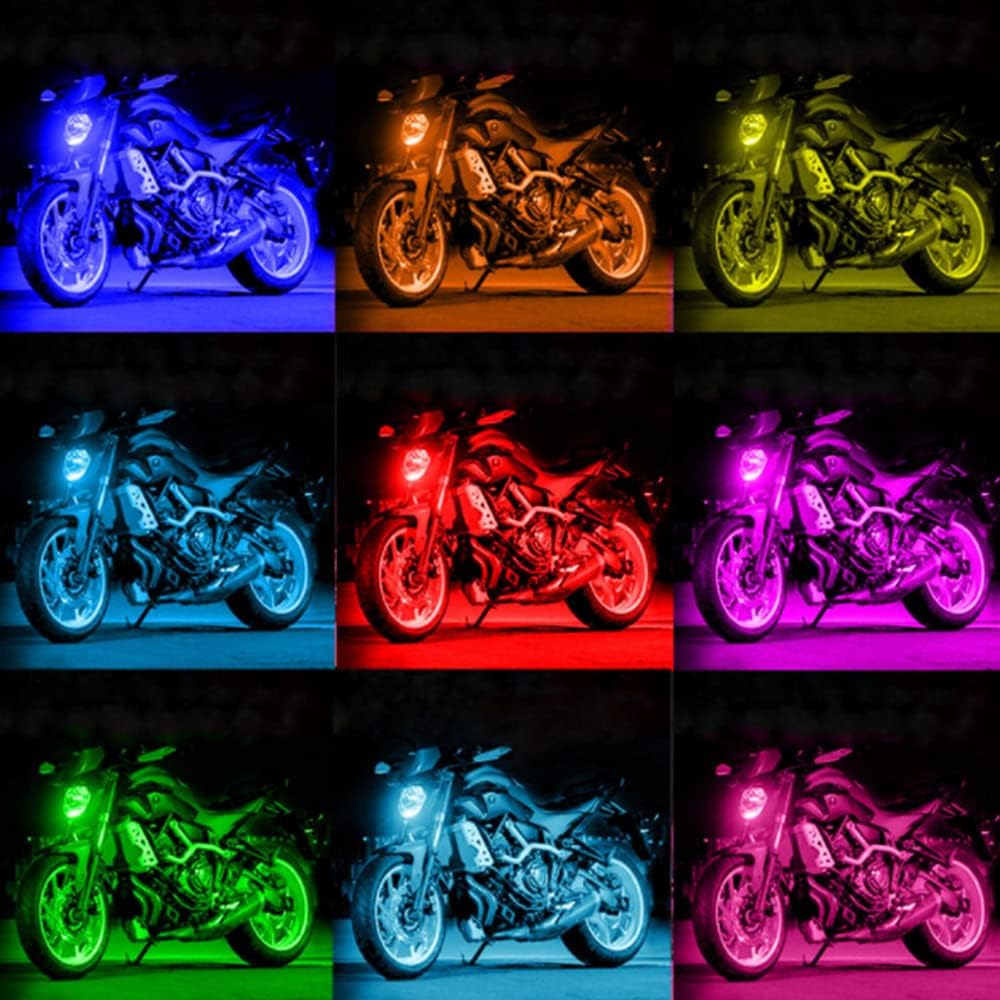 12PCS RGB LED Flexible Neon Strips Kit S3625