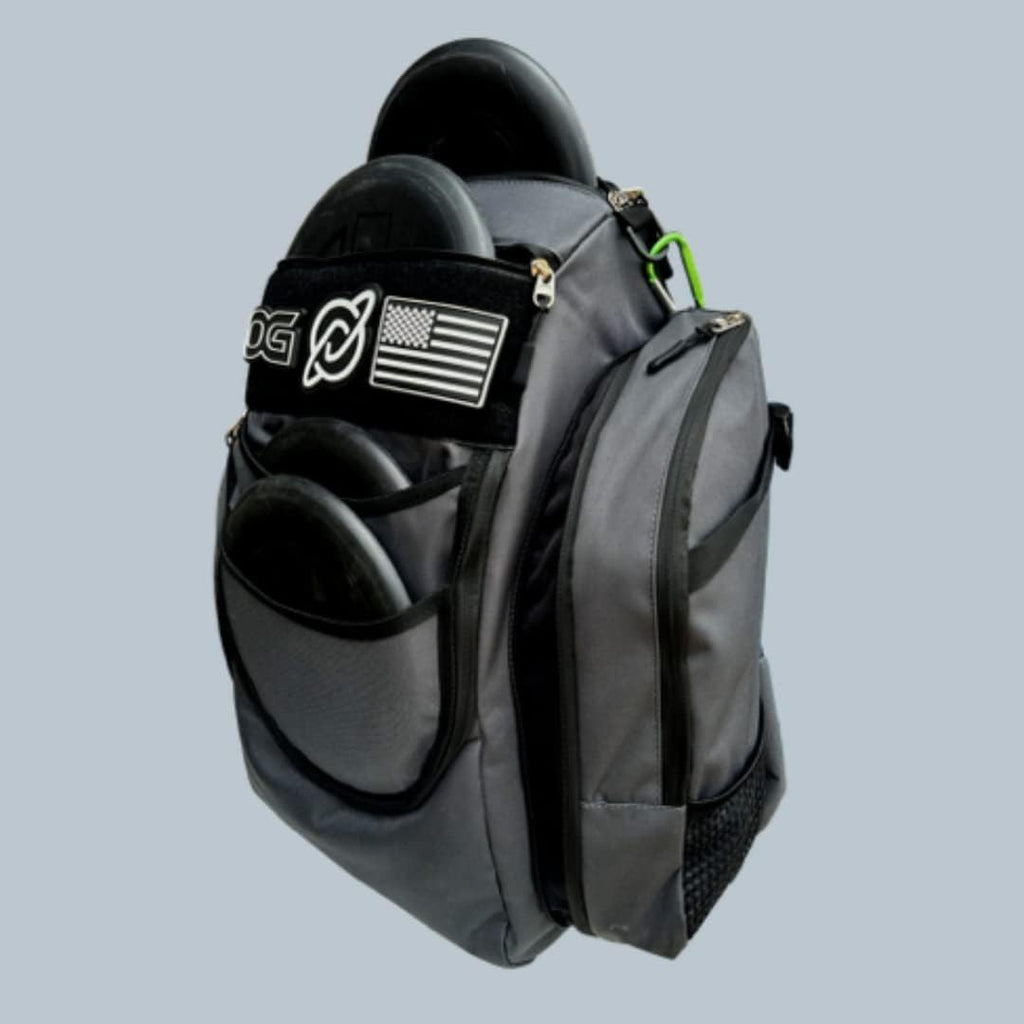 Grey & Black Disc Golf Bag with 26+ Disc Capacity I2690