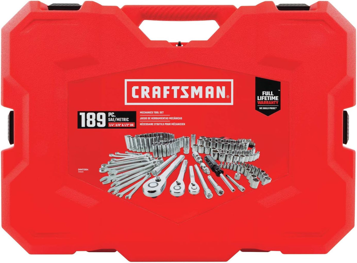 189-Piece SAE Metric Mechanics Tool Set X992713