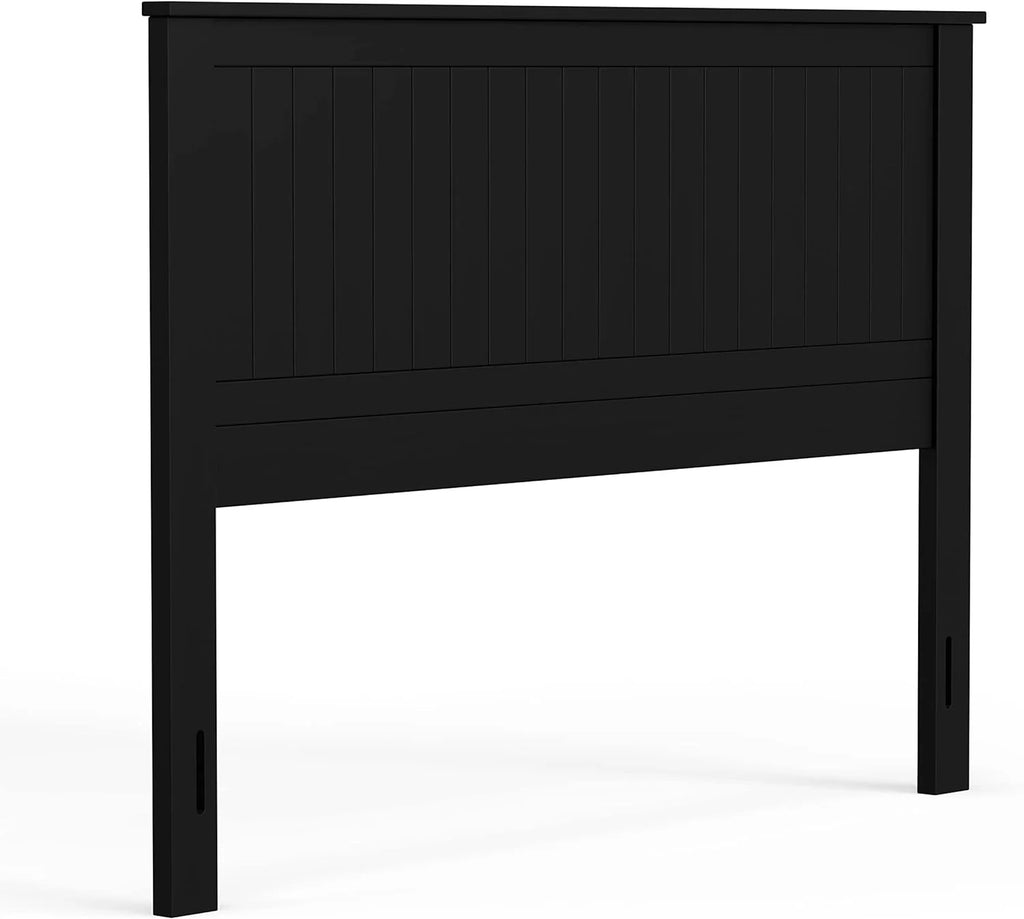 Black Queen Size Wood Panel Headboard W779779