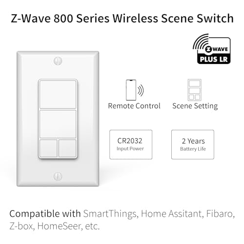 Z-Wave Scene Controller Wall Switch Remote Control K3685