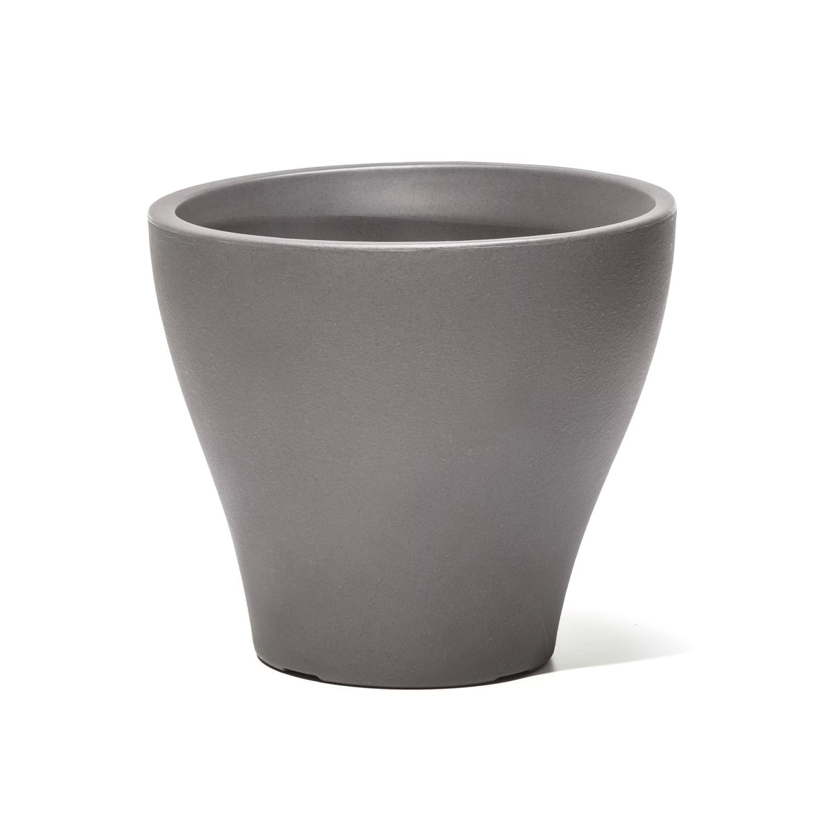 Dark Cedar Round Indoor Outdoor Plastic Planter and Pot L1372