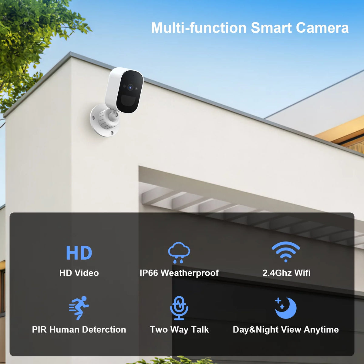 2K WiFi Outdoor Security Camera with Night Vision U722