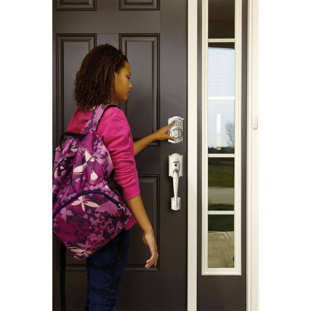 Satin Nickel Keypad Electronic Deadbolt B81564