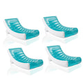 4 Pack Inflatable Pool Floating Raft with Cupholder Q5954