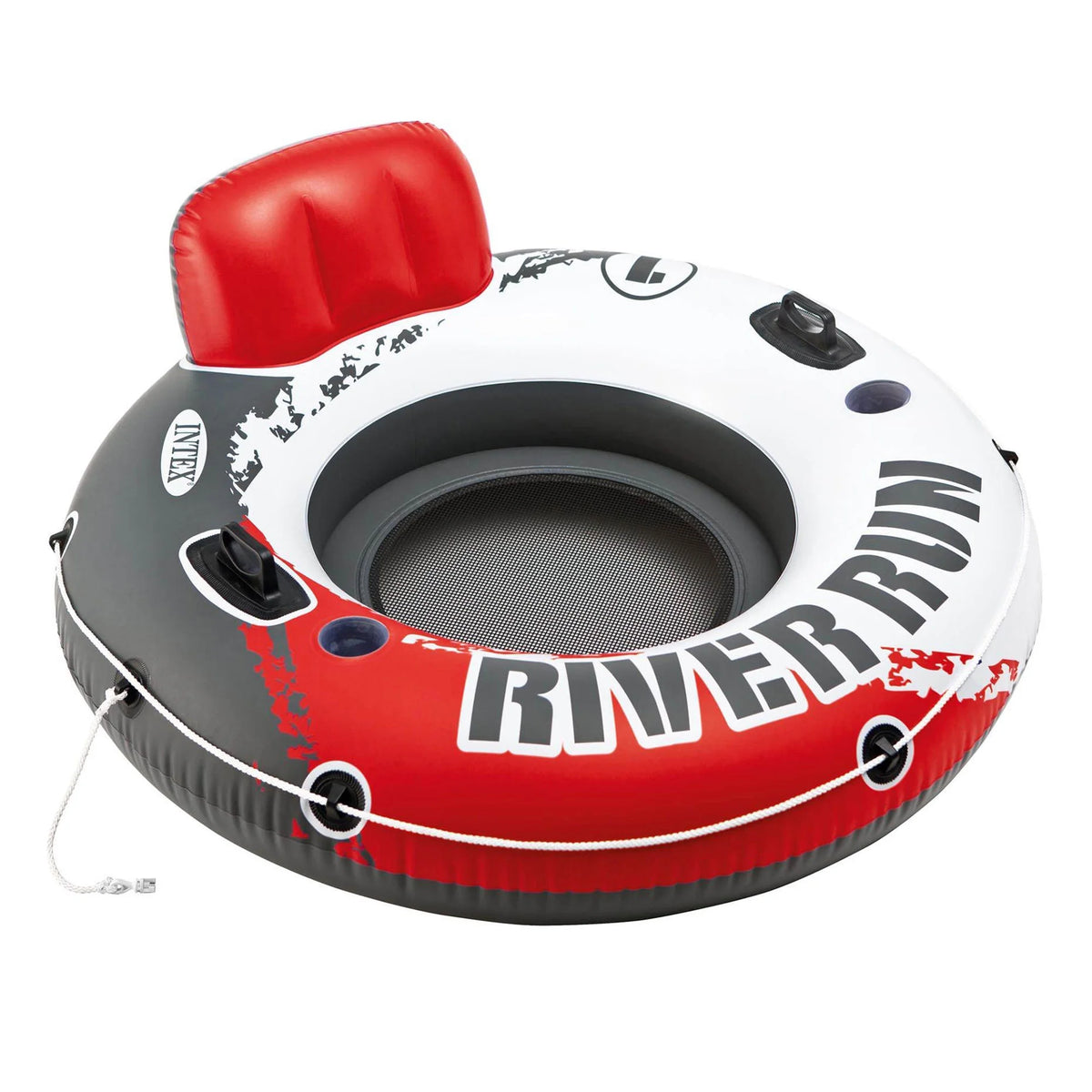 Red Inflatable Tube 6 Pack and 2-Person River Float 2 Pack U784365