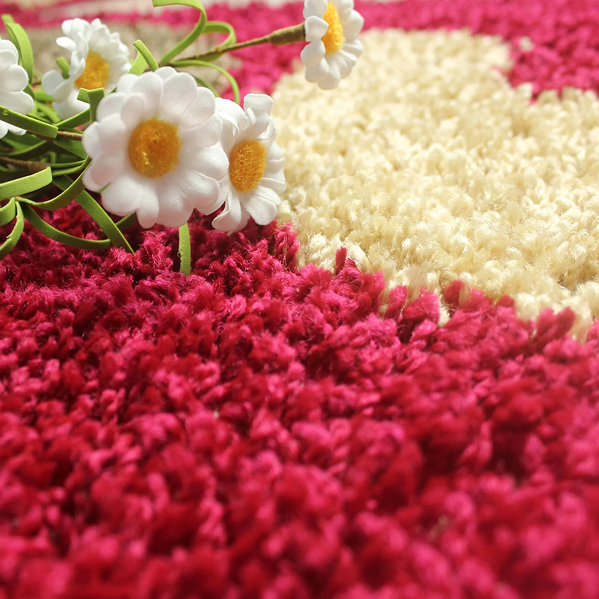 Purple Elite Flower Non Slip Absorbent Door Mat T560