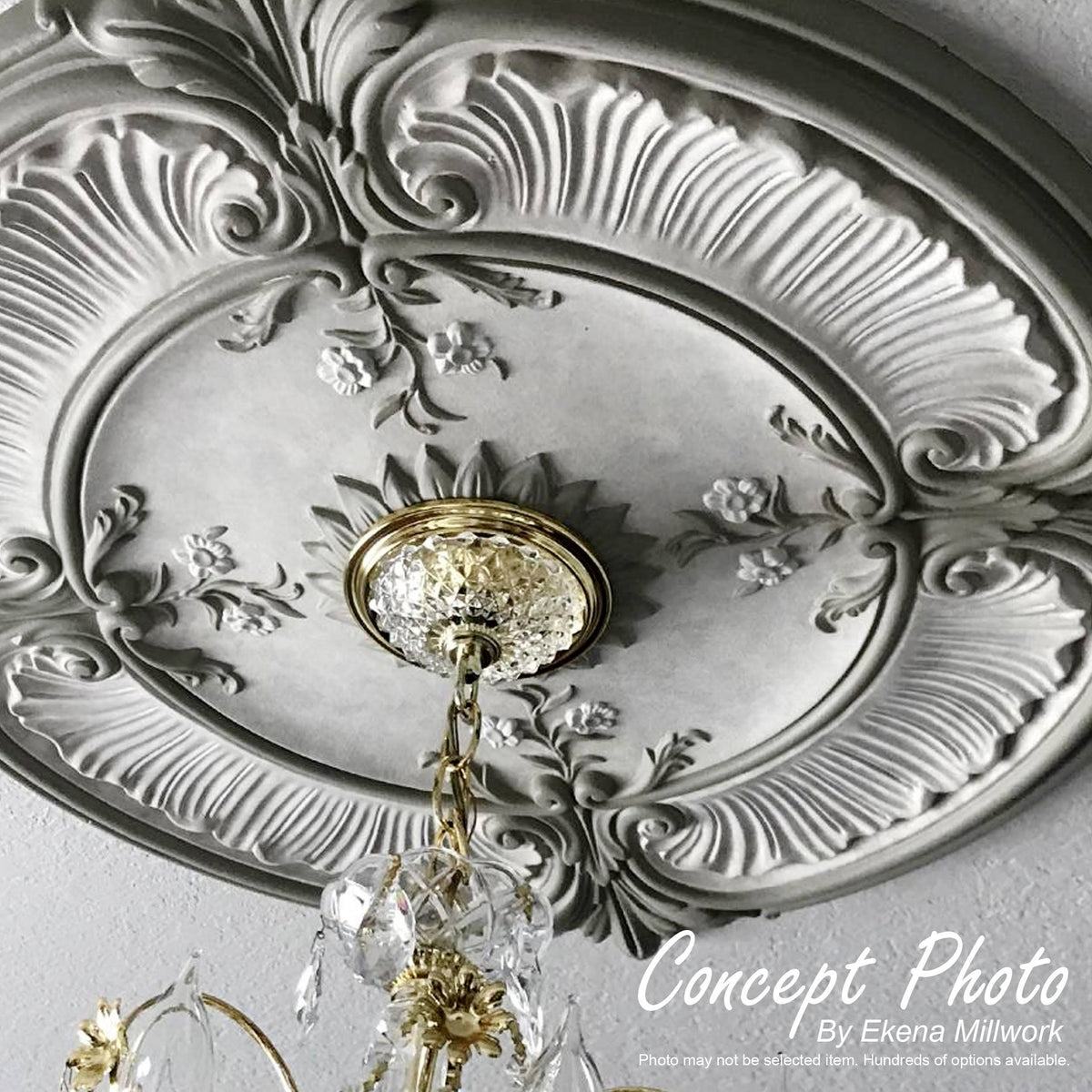 Copper Penny Hand-Painted Ribbon Ceiling Medallion R282001