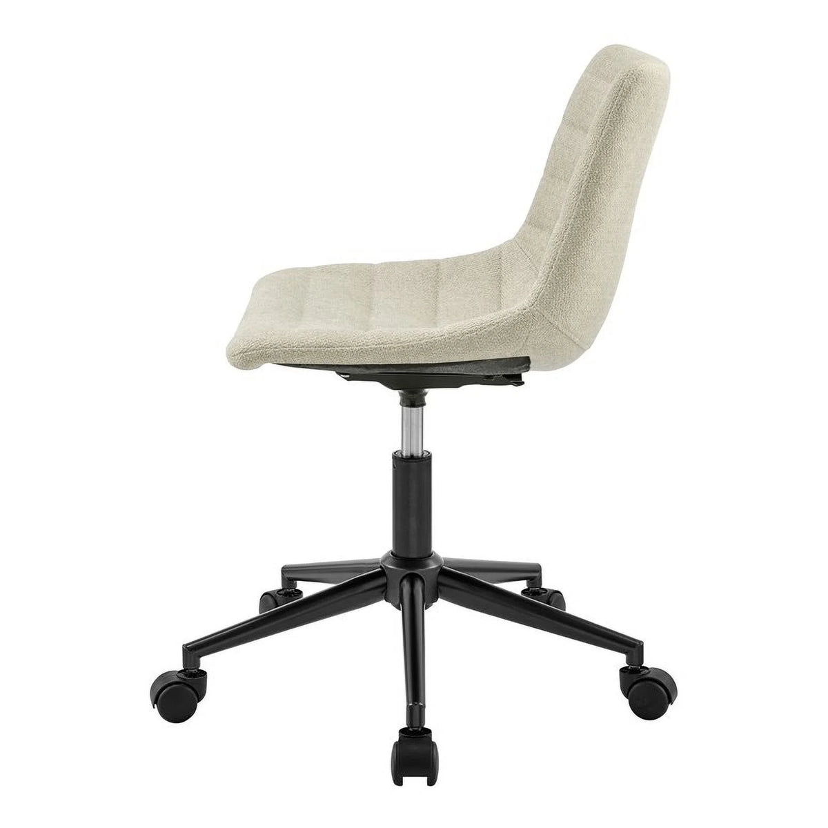 Cream Fabric Swivel Office Chair X169378
