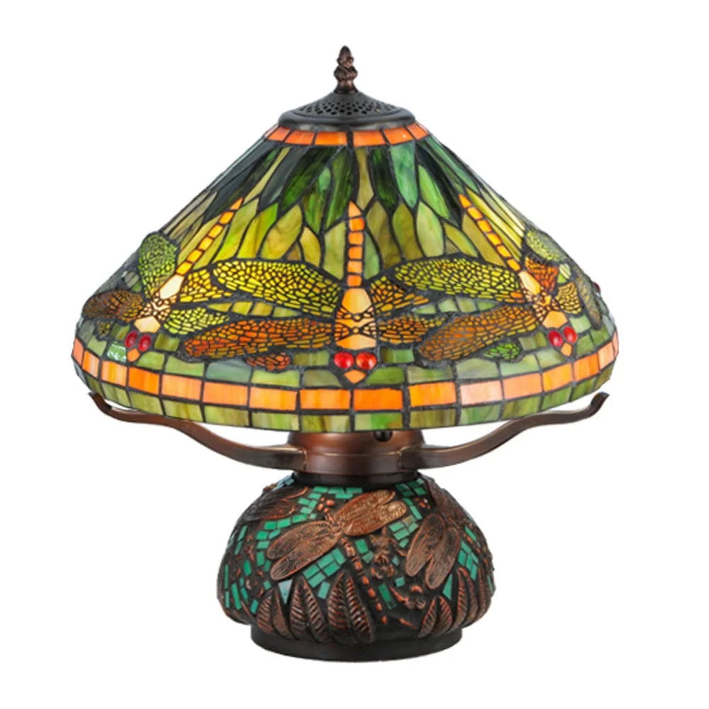 Mahogany Bronze Three Light Table Lamp P8090