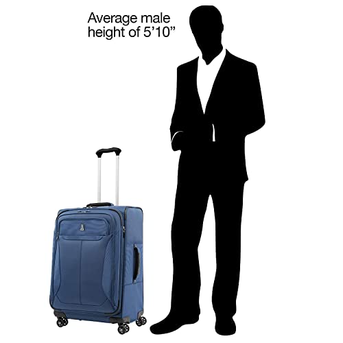 Expandable 2-Piece Softside Luggage Set with 4 Spinner Wheels D2414