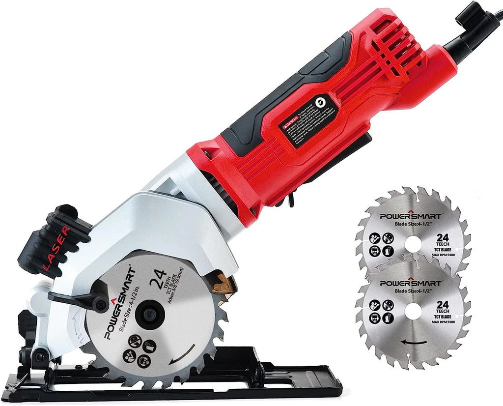 4 Amp 4-1/2 inch Mini Circular Saw with Laser Guide Z646