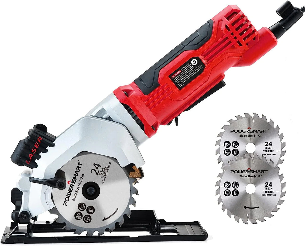 4 Amp 4-1/2 inch Mini Circular Saw with Laser Guide Z646