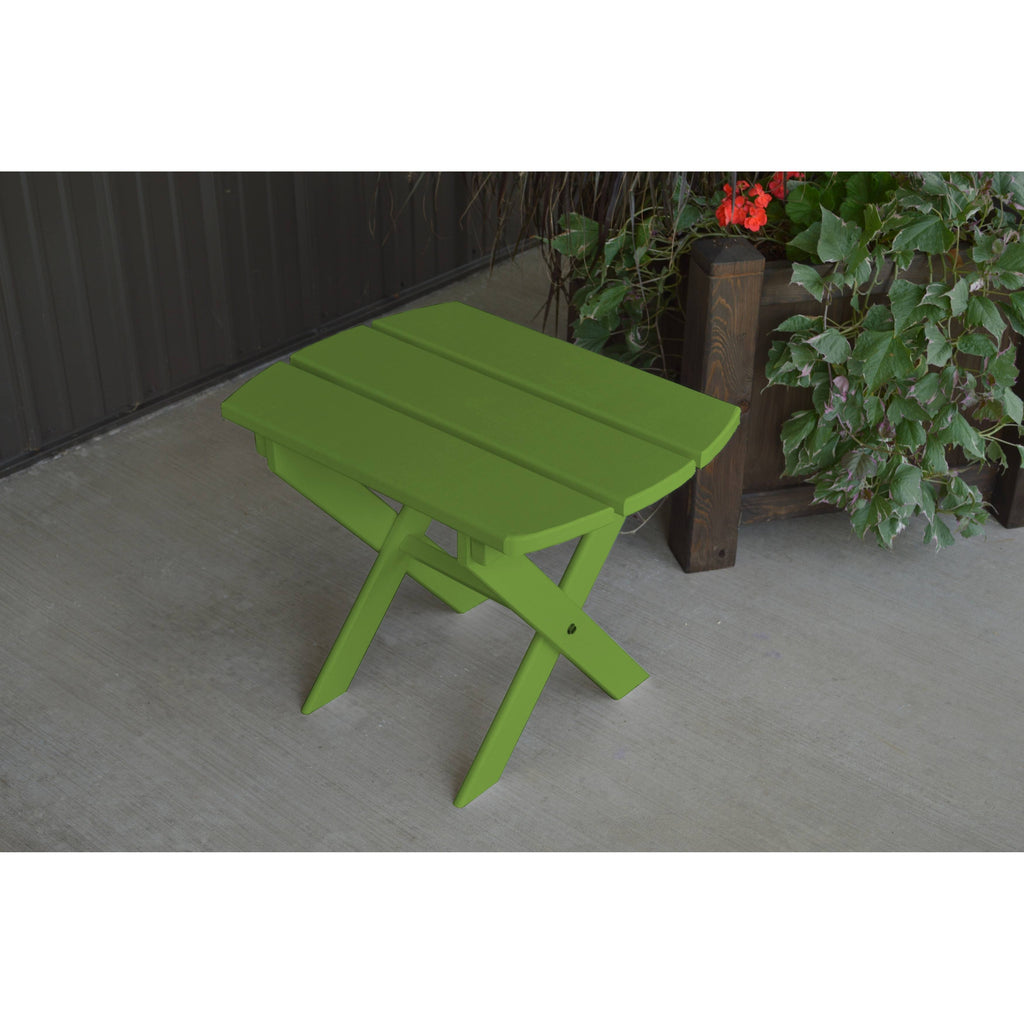 Lime Green Folding Oval End Table Q7581