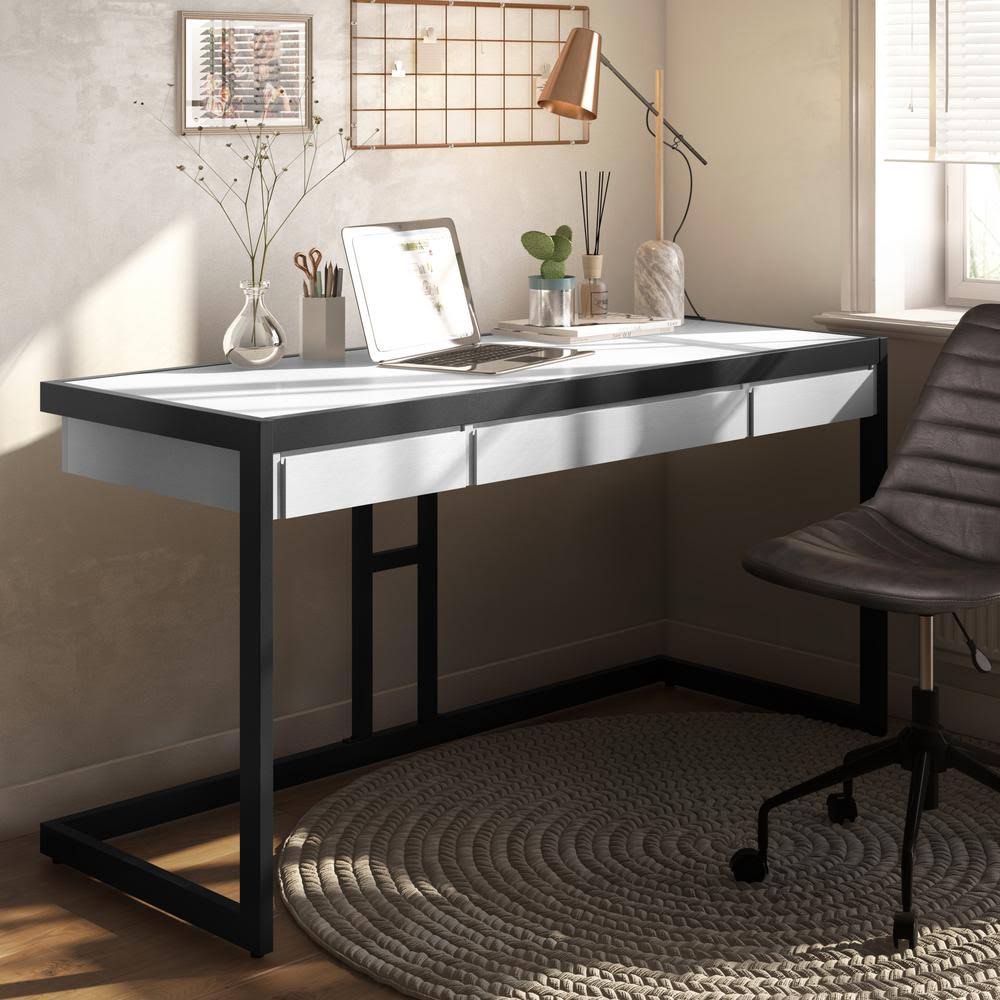 Solid Acacia Wood 60 inch Writing Desk H8984