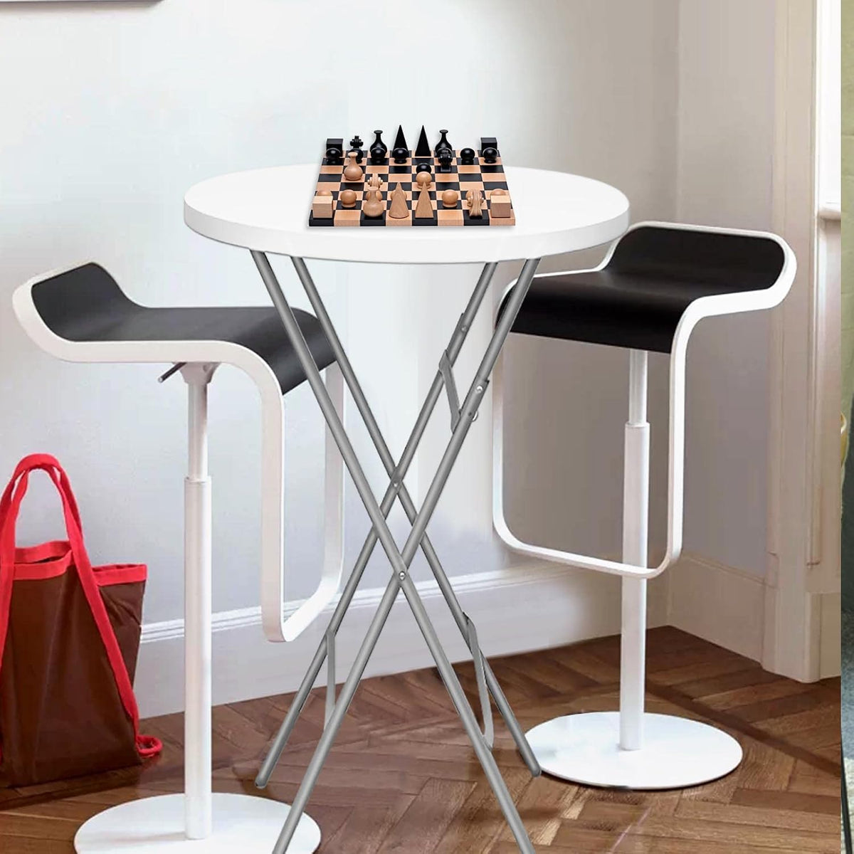 32" Round Plastic Folding High Top Table O499