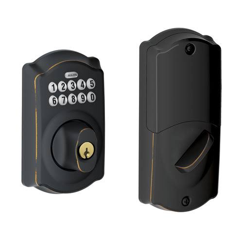 Satin Nickel Keypad Electronic Deadbolt B81564