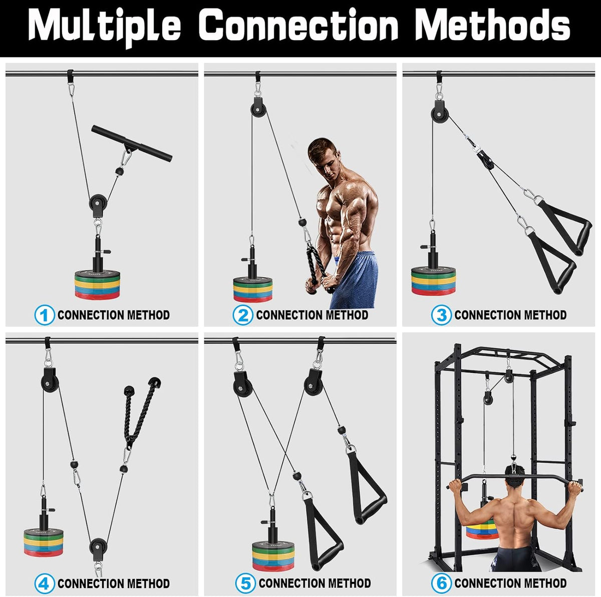 Weight Cable Pulley System Gym I2658