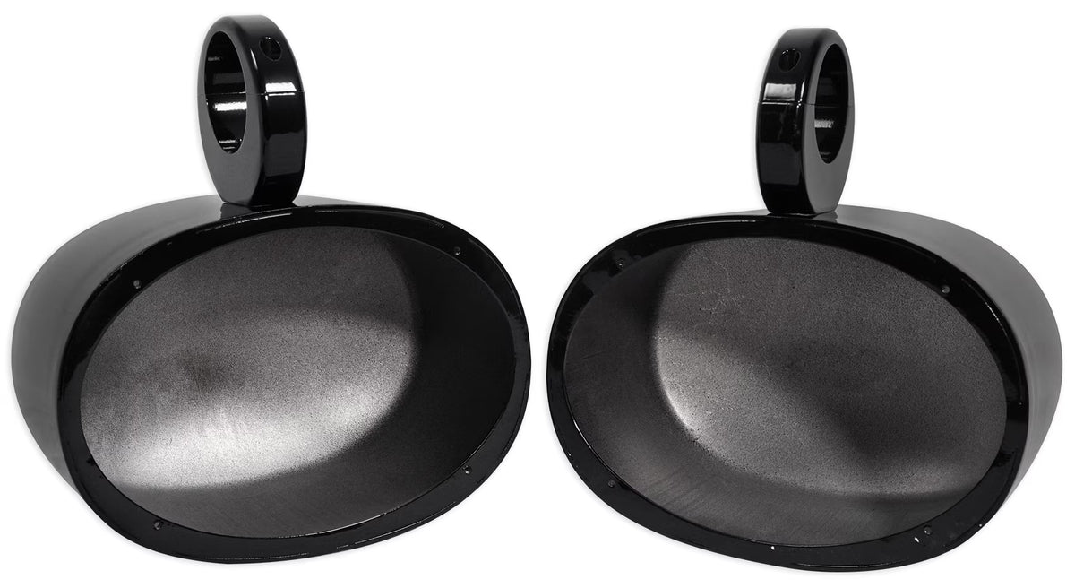 6x9 Black Aluminum Wakeboard Tower Speaker Pod Enclosures G288