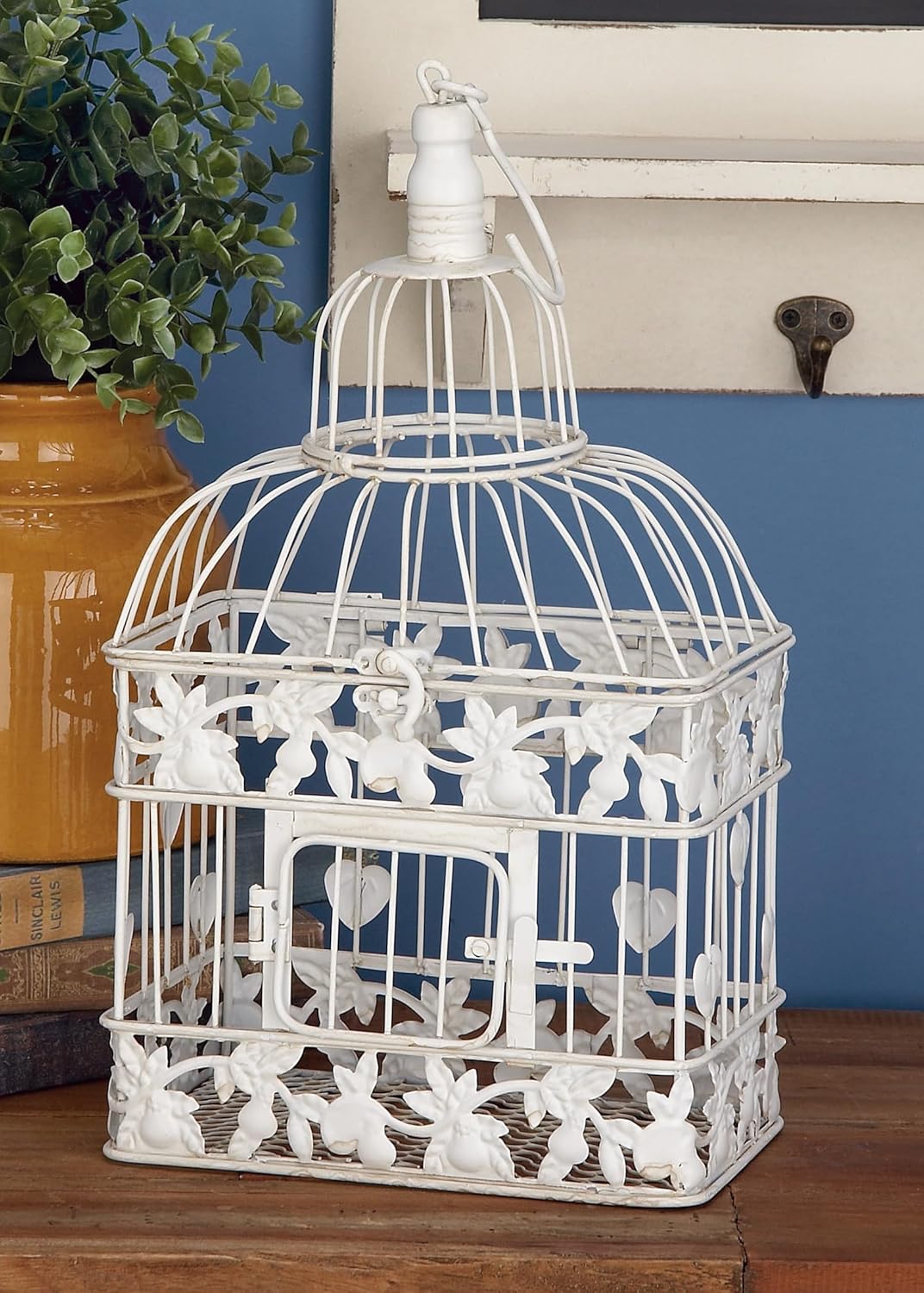 White Metal Birdcage Y86863